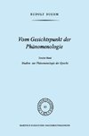 Vom Gesichtspunkt der Phänomenologie