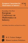 Proceedings of the Third European Conference on Mathematics in Industry