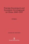 Foreign Investment and Economic Development in China, 1840-1937