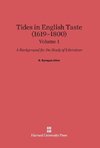 Allen, B. Sprague: Tides in English Taste (1619-1800). Volume 1