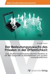 Der Bedeutungszuwachs des Privaten in der Öffentlichkeit