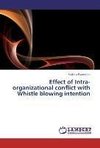 Effect of Intra-organizational conflict with Whistle blowing intention