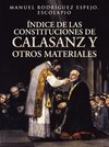 Indice de Las Constituciones de Calasanz y Otros Materiales