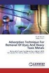 Adsorption Technique For Removal Of Dyes And Heavy Toxic Metals