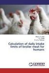 Calculation of daily intake limits of broiler meat for humans