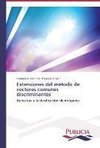 Extensiones del método de vectores comunes discriminantes