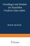 Grundlagen und Struktur der Staatslehre Friedrich Julius Stahls