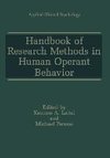 Handbook of Research Methods in Human Operant Behavior