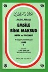 Aciklamali Emsile Bina Maksud