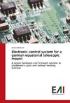 Electronic control system for a german equatorial telescopic mount