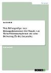 Vom Bildungsträger zum Bildungsdienstleister. Der Wandel von Weiterbildungsangeboten und seine Bedeutung für den Lernenden