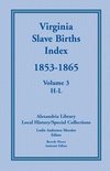 Virginia Slave Births Index, 1853-1865, Volume 3, H-L