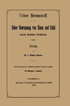 Ueber Brennstoff Ueber Gewinnung von Eisen und Stahl durch direktes Verfahren