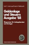 Geldanlage und Steuern '88