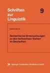 Semantische Untersuchungen zu den inchoativen Verben im Deutschen