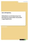 Maßnahmen zur Reduzierung bzw. Beseitigung struktureller finanzieller Ungleichgewichte