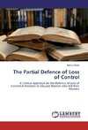 The Partial Defence of Loss of Control