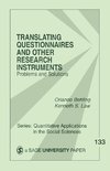 Behling, O: Translating Questionnaires and Other Research In