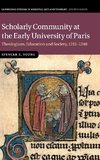 Scholarly Community at the Early University of Paris