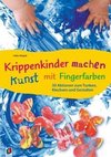 Krippenkinder machen Kunst - mit Fingerfarben!