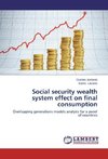 Social security wealth system effect on final consumption