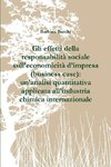 Gli effetti della responsabilità sociale sull'economicità d'impresa (business case)