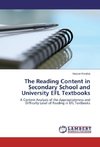 The Reading Content in Secondary School and University EFL Textbooks