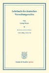 Lehrbuch des deutschen Verwaltungsrechts