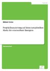 Projektfinanzierung auf dem europäischen Markt für erneuerbare Energien