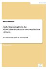 Marketingstrategie für das MPA-Online-Studium in osteuropäischen Ländern