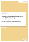 Evaluation von ausgewählten Websites deutscher Versicherungen