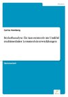 Bedarfsanalyse für Autorentools im Umfeld multimedialer Lernmodulentwicklungen