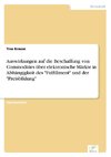 Auswirkungen auf die Beschaffung von Commodities über elektronische Märkte in Abhängigkeit des 