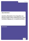 Qualität pflanzlicher Eiweißquellen am Beispiel ausgewählter Hülsenfrüchte unter Berücksichtigung der Gesundheitseffekte