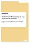 Die Prüfung der Kreditwürdigkeit junger Technologieunternehmen