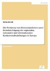 Die Persistenz von Börsenstandorten unter Berücksichtigung der regionalen, nationalen und internationalen Konkurrenzbeziehungen in Europa