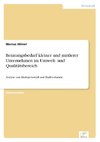 Beratungsbedarf kleiner und mittlerer Unternehmen im Umwelt- und Qualitätsbereich