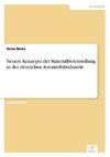 Neuere Konzepte der Materialbereitstellung in der deutschen Automobilindustrie