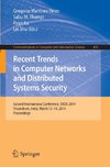 Recent Trends in Computer Networks and Distributed Systems Security