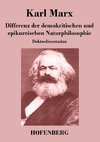 Differenz der demokritischen und epikureischen Naturphilosophie