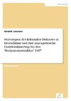 Stereotypen des kolonialen Diskurses in Deutschland und ihre innenpolitische Funktionalisierung bei den 