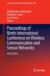 Proceedings of Ninth International Conference on Wireless Communication and Sensor Networks