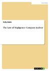 The Law of Negligence: Company Auditor