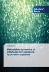 Metastable dynamics of interfaces for parabolic-hyperbolic systems