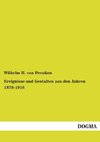 Ereignisse und Gestalten aus den Jahren 1878-1918