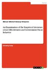 An Examination of the Empirical Literature of Aid Effectiveness and Government Fiscal Behavior