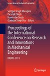 Proceedings of the International Conference on Research and Innovations in Mechanical Engineering