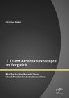 IT Client Architekturkonzepte im Vergleich: Was Sie bei der Auswahl Ihrer Client Architektur bedenken sollten