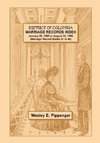 District of Columbia Marriage Records Index, January 20, 1892 to August 30, 1896 (Marriage Record Books 31 to 40)