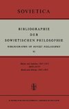 Bibliographie der Sowjetischen Philosophie